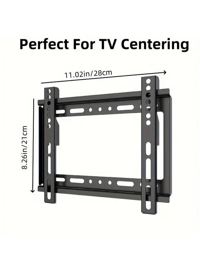 Universal TV Wall Mount Bracket Fixed Low Profile For 14 to 43 Inch Screens Black - Image 3