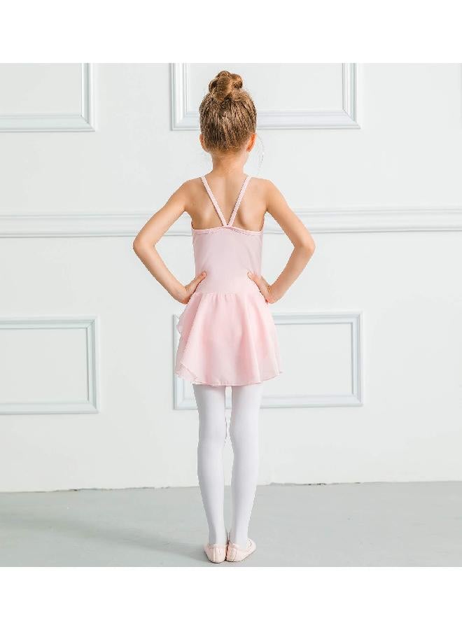 Stelle Toddler Ballet Leotards for Girls,Dance Leotard for Girls,Camisole Toddler Ballet Outfit for Studio Outdoor Daily Wear, Pink 4-5T - Image 1