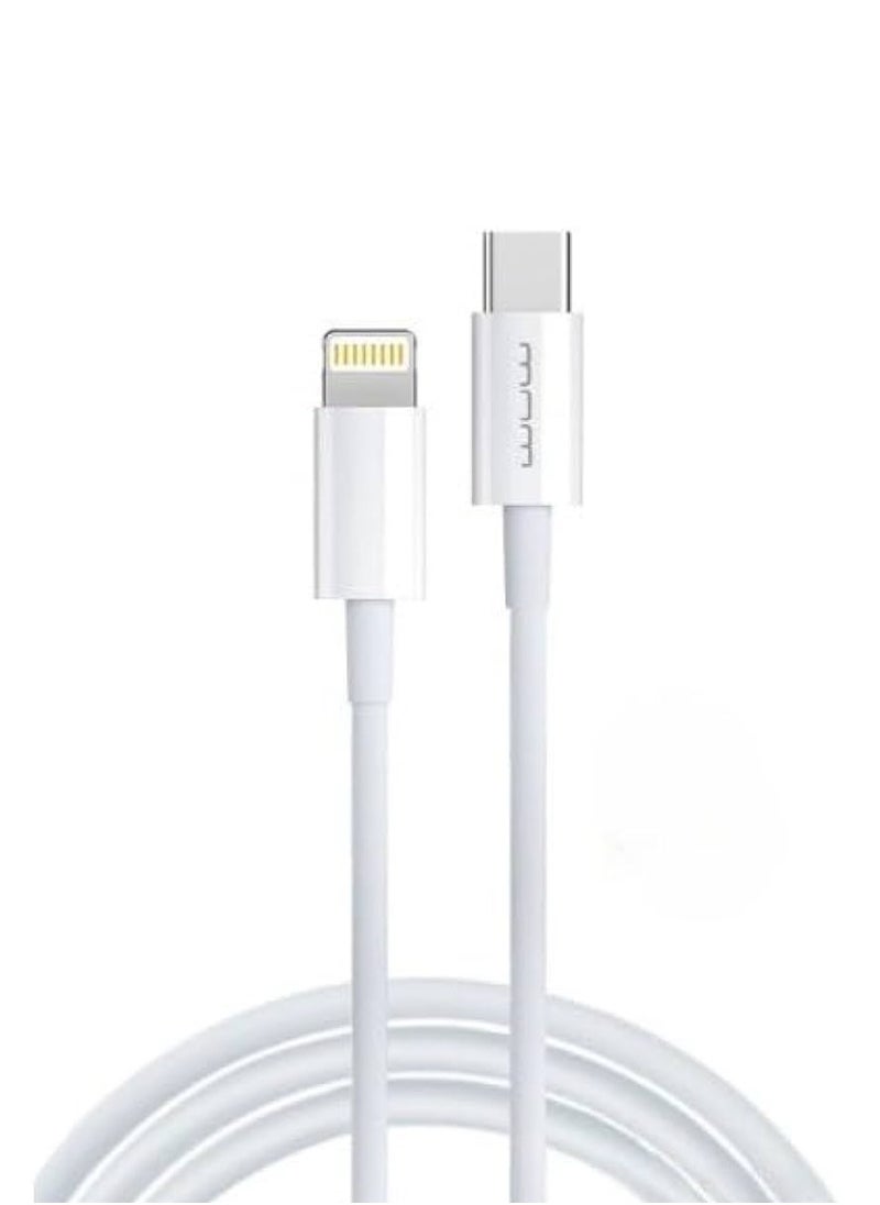 WUW High Quality Ultra Fast Charging 20W USB-C To Lightning 1M Cable  - Image 1