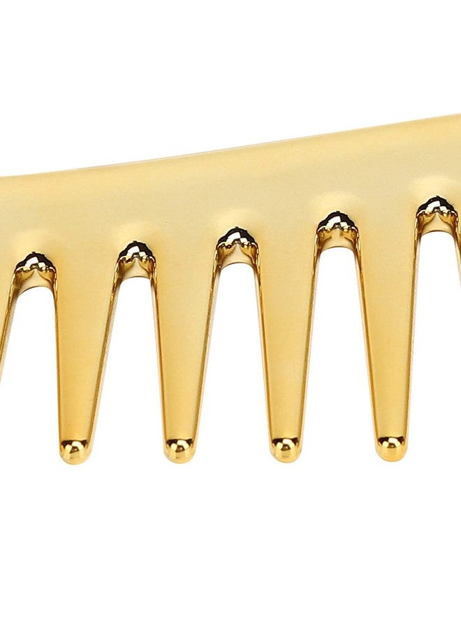 ANGGREK Wide Tooth Combs, No Handle Hair Detangling Comb Large Salon Shampoo Comb for Men Women (Gold) - Image 5