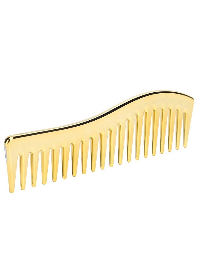ANGGREK Wide Tooth Combs, No Handle Hair Detangling Comb Large Salon Shampoo Comb for Men Women (Gold) - Image 1