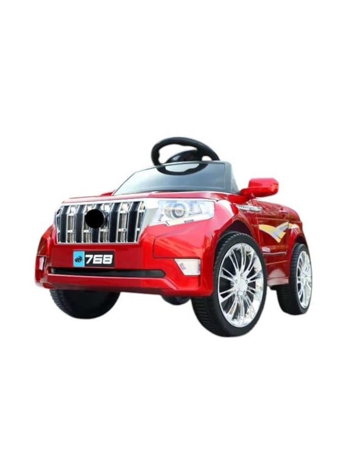 Cute ninos 6V Red Electric Kids Ride On Car - Unique Design with Music, Light, Early Learning, USB/MP3 Ports  - Image 2