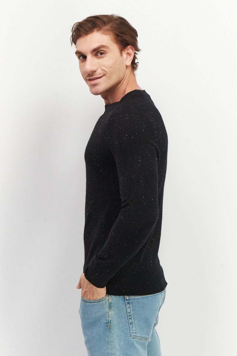 Celio سويت شيرت كروه للرجال، أسود - Image 4