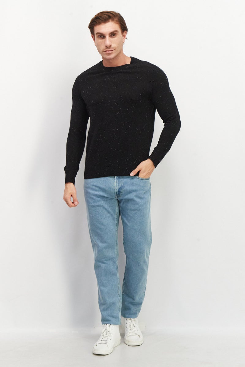 Celio سويت شيرت كروه للرجال، أسود - Image 2