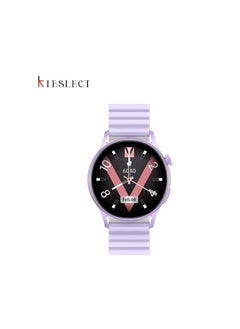 كيسلكت ساعة Lora Calling Watch Lady الذكية مع شاشة AMOLED تعمل باللمس مقاس 1.3 بوصة/معدل ضربات القلب على مدار 24 ساعة وSPO2 ومراقبة النوم/ساعة ذكية للنساء/أشرطة مزدوجة (بنفسجي)  - Image 1