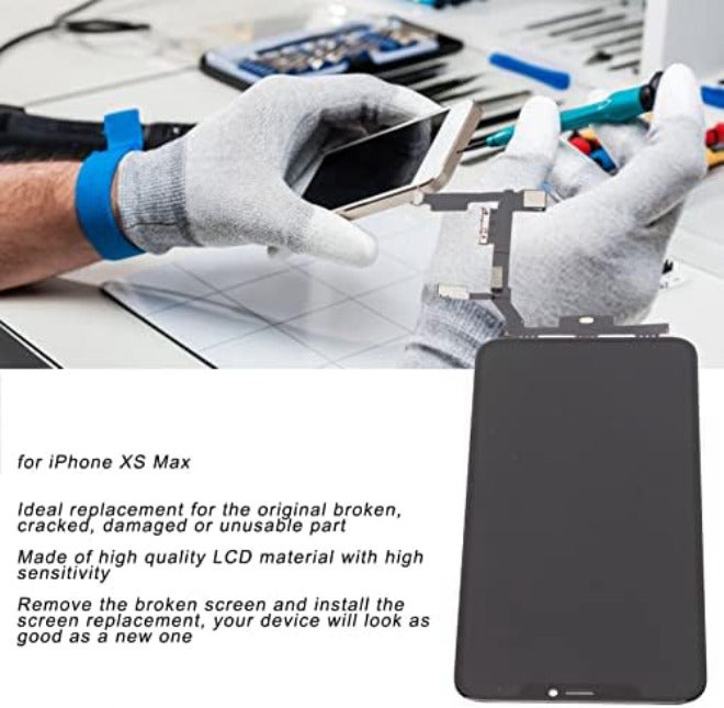 banapoy LCD Screen Replacement for iPhone Xs Max Screen Replacement, 6.5 inch LCD 3D Touch Screen Display Digitizer Repair Kit Compatible with iPhone Xs Max - Image 2