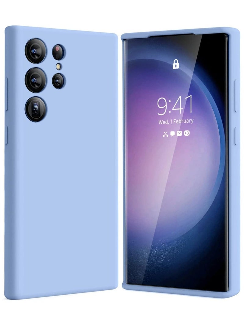 Raxoom Samsung Galaxy S23 Ultra Case Cover - Blue Slim Fit Soft TPU Back Cover with Flexible Silicone Edges and Matte Finish - Image 1