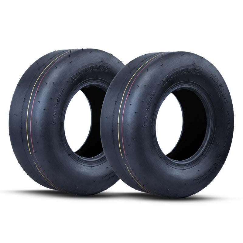 MAXROLLORS 2 Pack 13x5006 Lawn Mower Tires Tubeless Replacement 13x56 Zero Turn Riding Mower Tire Smooth4Ply - Image 2
