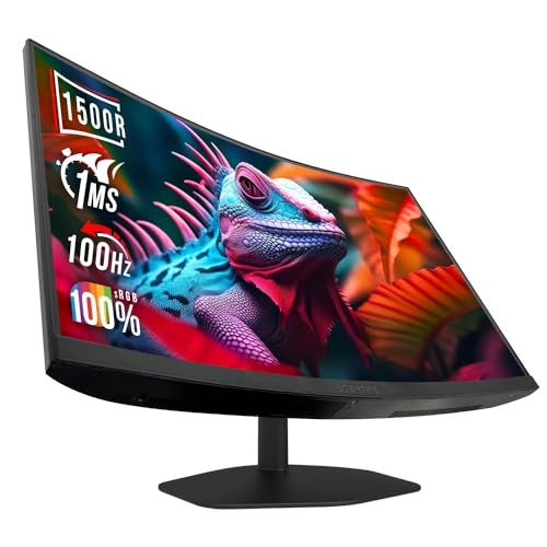 Sceptre Curved 27-inch Prime Gaming Monitor 1500R 100Hz HDMI X2 DisplayPort 1ms 100% sRGB, Build-in Speakers Machine Black 2025 (C275W-FW100T Series) - Image 1