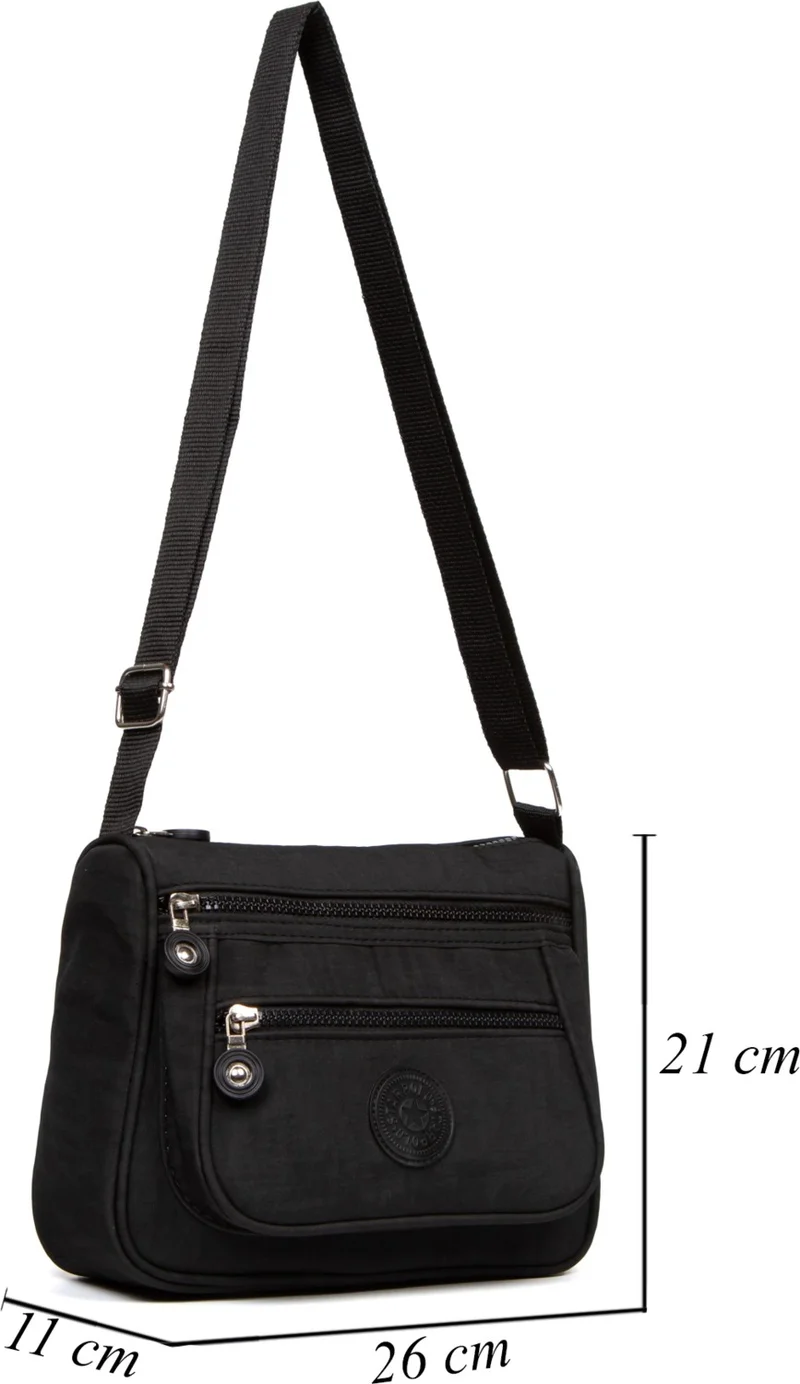 افكا Women's Crinkle Shoulder Bag Stylish Daily Cross Strap Hand and Shoulder Bag Adjustable Strap