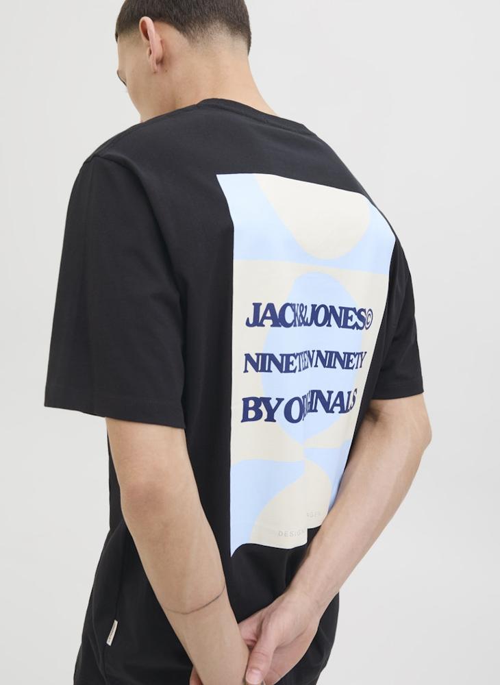 JACK & JONES Jortavira Poster Crew Neck T-Shirt  - Image 3