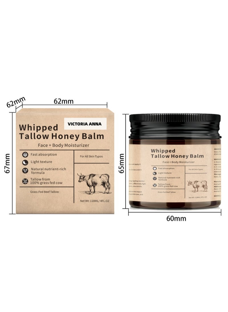 VICTORIA ANNA Beef Tallow Balm Fat Moisturizing Cream,Deep Nourishment,Long-Lasting Water Retention, Suitable For Any Skin Type,Can Be Used For The Whole Body - Image 1