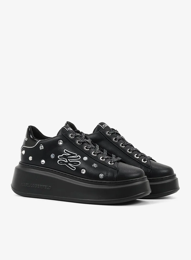Karl Lagerfeld  Anakapri Low Top Lace Up Sneakers for Women | Best Price UAE