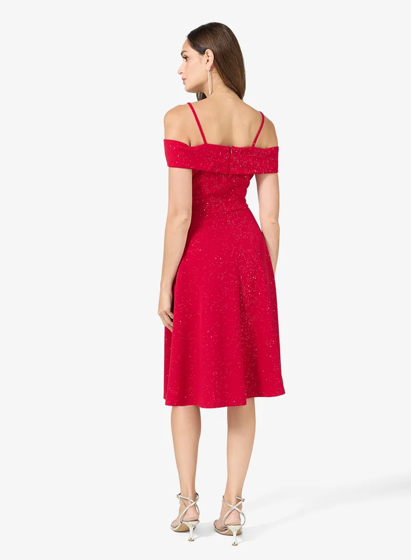 ايلا Cold Shoulder Cocktail Dress