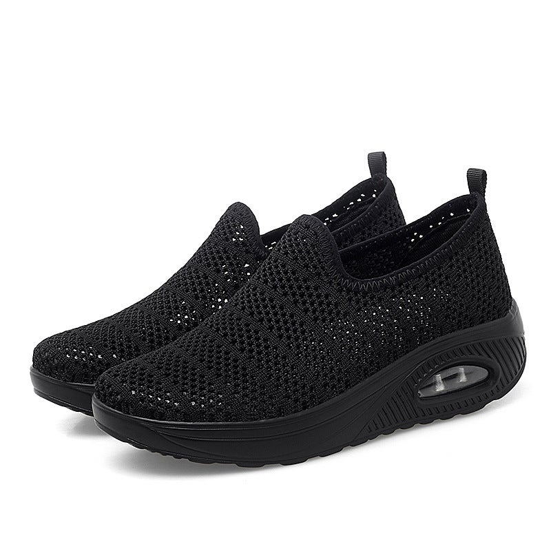 2021 Spring and Autum Slip-on Women's Shoes Slip-on Casual Shoes Breathable Flats Mesh Sports Shoes Cross-border Large Size Summer - Image 2