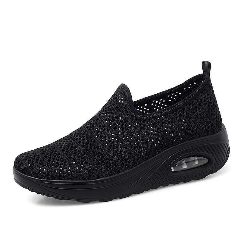 2021 Spring and Autum Slip-on Women's Shoes Slip-on Casual Shoes Breathable Flats Mesh Sports Shoes Cross-border Large Size Summer - Image 1