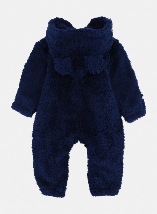 اوركيدز أفرول فرو للرضع للجنسين – كحلي بطبعة تيدي - Image 2