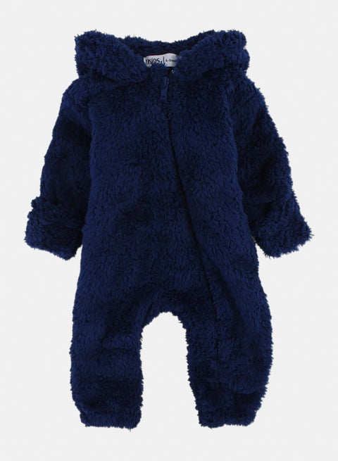 أفرول فرو للرضع للجنسين – كحلي بطبعة تيدي