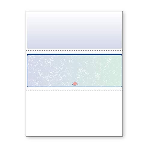 DocuGard Blue/Green Premier Prismatic Middle High Security Check Paper - QuickBooks & Laser/Inkjet Printer Compatible - 13 Security Features - 500 Blank Business Checks (04535) - Image 1