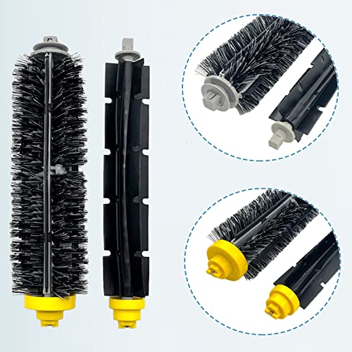 Rjnlsc Replacement Parts Kit for irobot Roomba 600 Series 694 676 675 692 695 677 671 655 645 690 680 660 650 620 614 & 500 Series 595 585 564 robot, 2 Bristle & 2 Beater Brush, 6 Filter, 6 Side Brush - Image 3