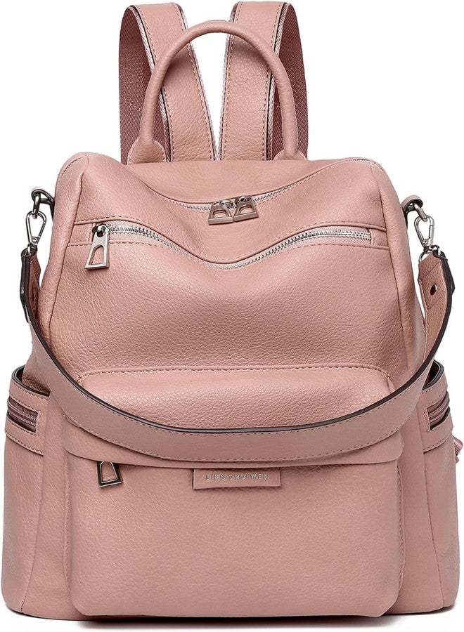 MUCHOVA 32L Casual Backpack, Water Resistant Backpack, Travel Bag for Women, College Bag for Girl's (Peach) - Image 1