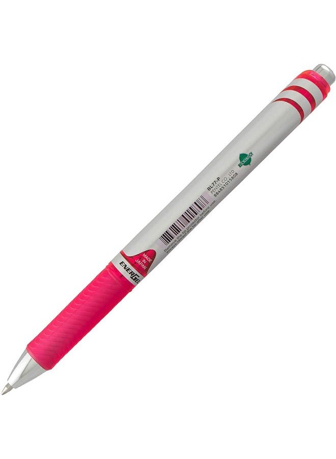 Pentel EnerGel 0.7 mm Liquid Gel Ink Pens - Pack of 5 Pink Deluxe RTX Energel Pens with 3 Refills - Image 3