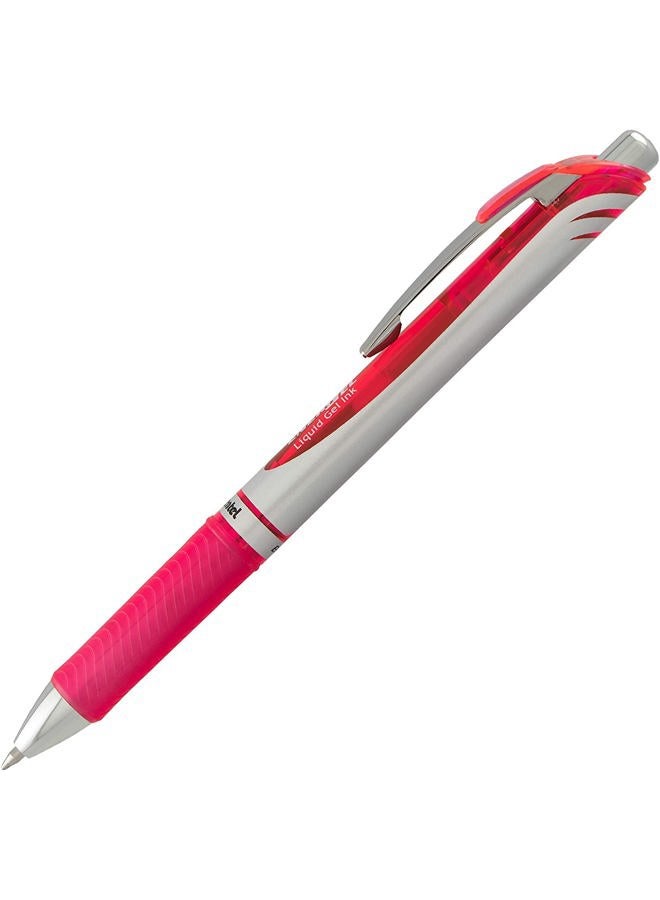 Pentel EnerGel 0.7 mm Liquid Gel Ink Pens - Pack of 5 Pink Deluxe RTX Energel Pens with 3 Refills - Image 2