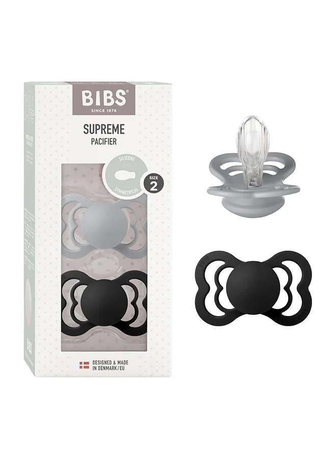 بيبس لهايتان سيليكون فائقتان مقاس  للأطفال فوق  أشهر سحابةأسود