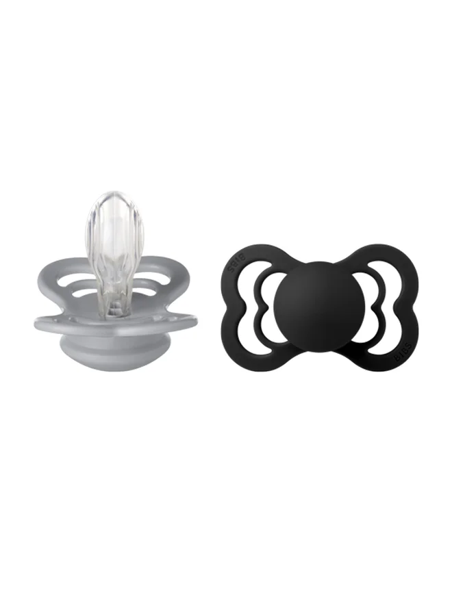 بيبس لهايتان سيليكون فائقتان مقاس  للأطفال فوق  أشهر سحابةأسود