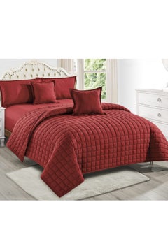 Summer single and a half bed sheet, plain, compressed, consisting of 4 pieces, to give you a refreshing summer, size 170*210 cm
