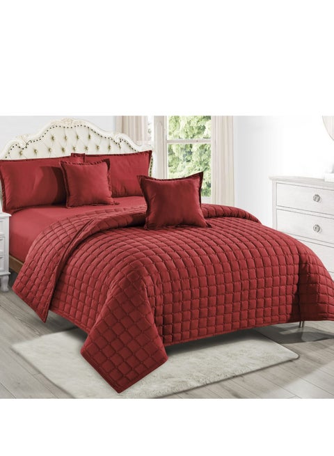 Summer single and a half bed sheet, plain, compressed, consisting of 4 pieces, to give you a refreshing summer, size 170*210 cm