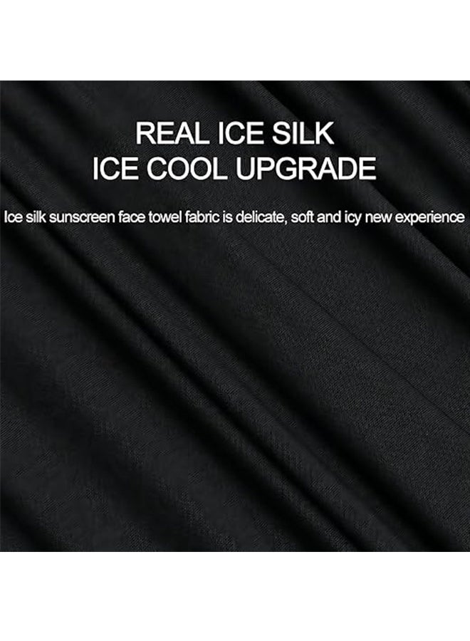 Generic UV Protection Face Mask with Brim, Full Face Sun Protection Face Covering Protection, Neck Gaiter Face Cover for Outdoor, Ponytail Sun Hat Sunscreen Breathable, Ice Silk Neck Gaiter - Image 3