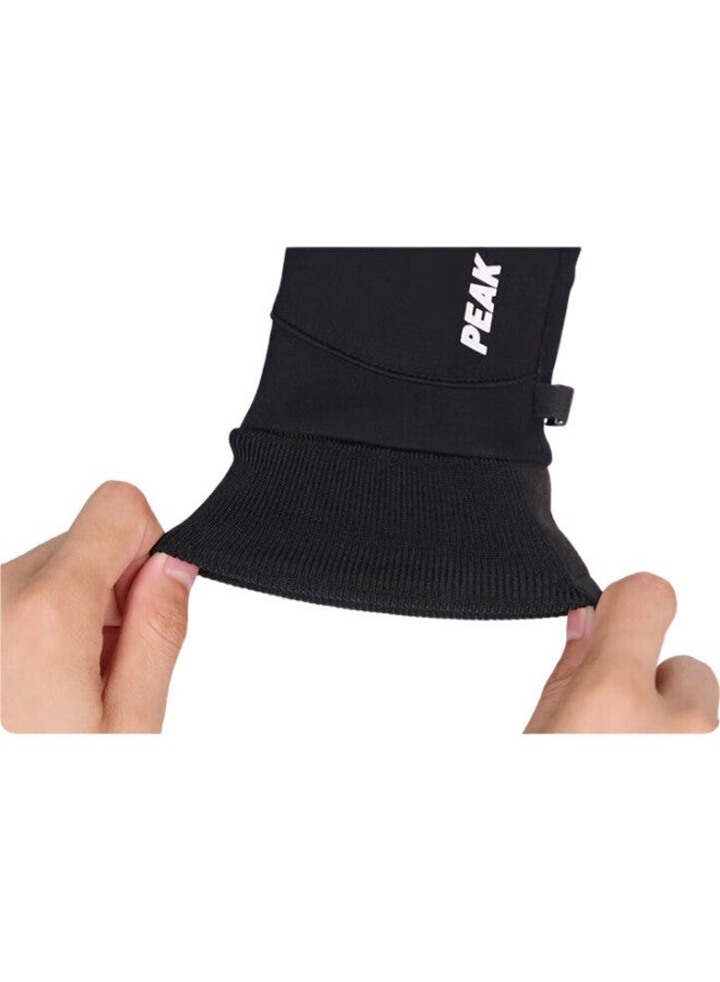 PEAK Cycling Gloves For Men And Women, Autumn And Winter Waterproof Mountain Bike Warm Outdoor Sports Hiking Non-Slip Touchscreen Compatible, Gray - Image 3
