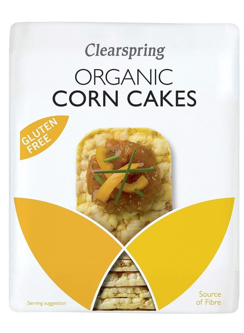 Clearspring Organic Puffed Corn Cakes Gluten Free 130 G - Image 1