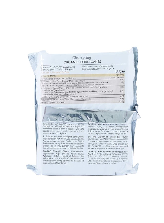 Clearspring Organic Puffed Corn Cakes Gluten Free 130 G - Image 2