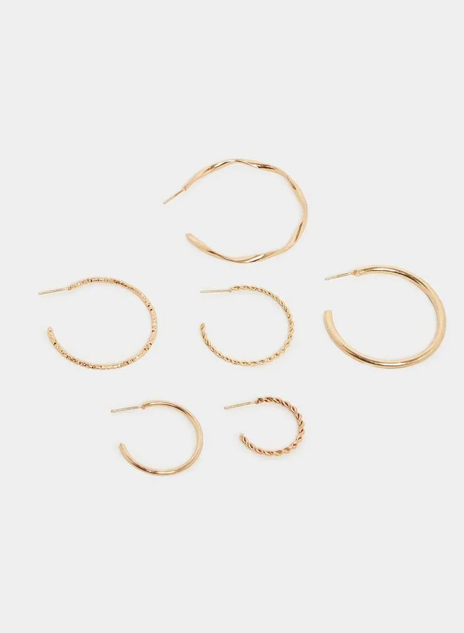 Styli Pack of 5 - Gold Hoop Earrings