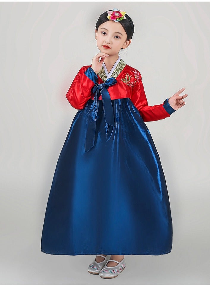 KUYING New Korean Traditional Long Sleeved Dress Cosplay Clothing 