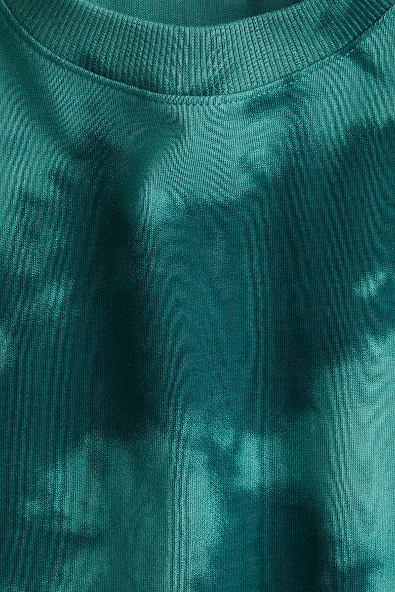 اتش اند ام تي-شيرت قطني مزين بطبعات