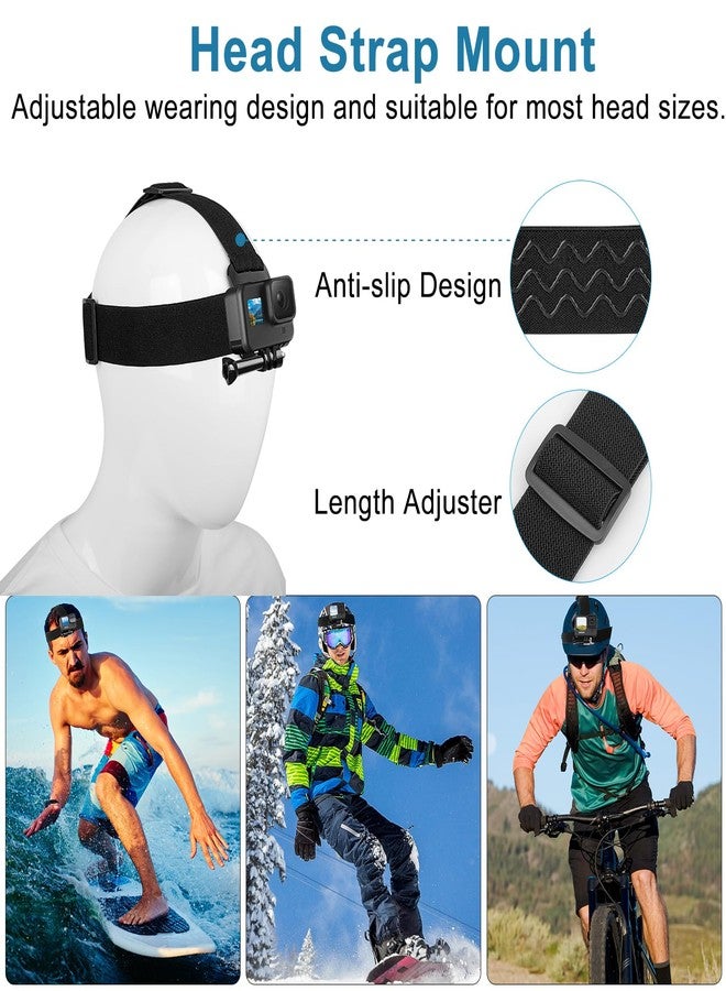 ChromLives Chest Mount Harness, 4 in 1 Accessories Kit Compatible for Gopro Hero 13/12/11/10/9/8/7/6/5/4/3,Head Strap Mount,360°Rotation Wrist Strap Mount,Backpack Clip Holder,Adjustable Action Camera Mount Set - Image 4