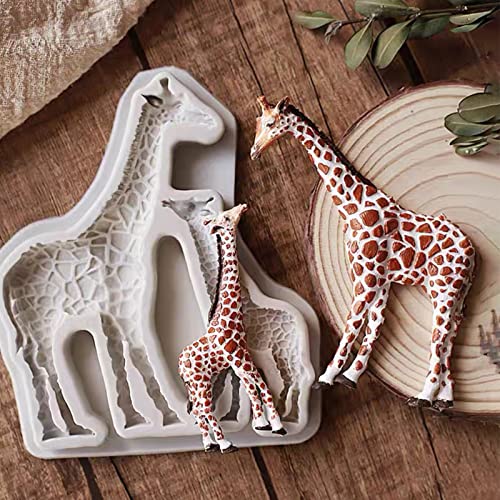 Xcake Lcook Elephant Silicone Chocolate Mold, Giraffe Lion Safari Animal Fondant Molds for Cake Decoration Cupcake Topper Candy Sugar Craft Gum Paste Candle Soap Clay - Image 5