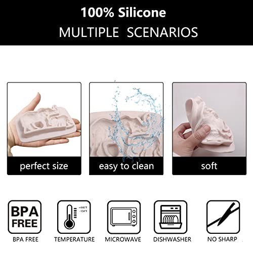 Xcake Lcook Elephant Silicone Chocolate Mold, Giraffe Lion Safari Animal Fondant Molds for Cake Decoration Cupcake Topper Candy Sugar Craft Gum Paste Candle Soap Clay - Image 3