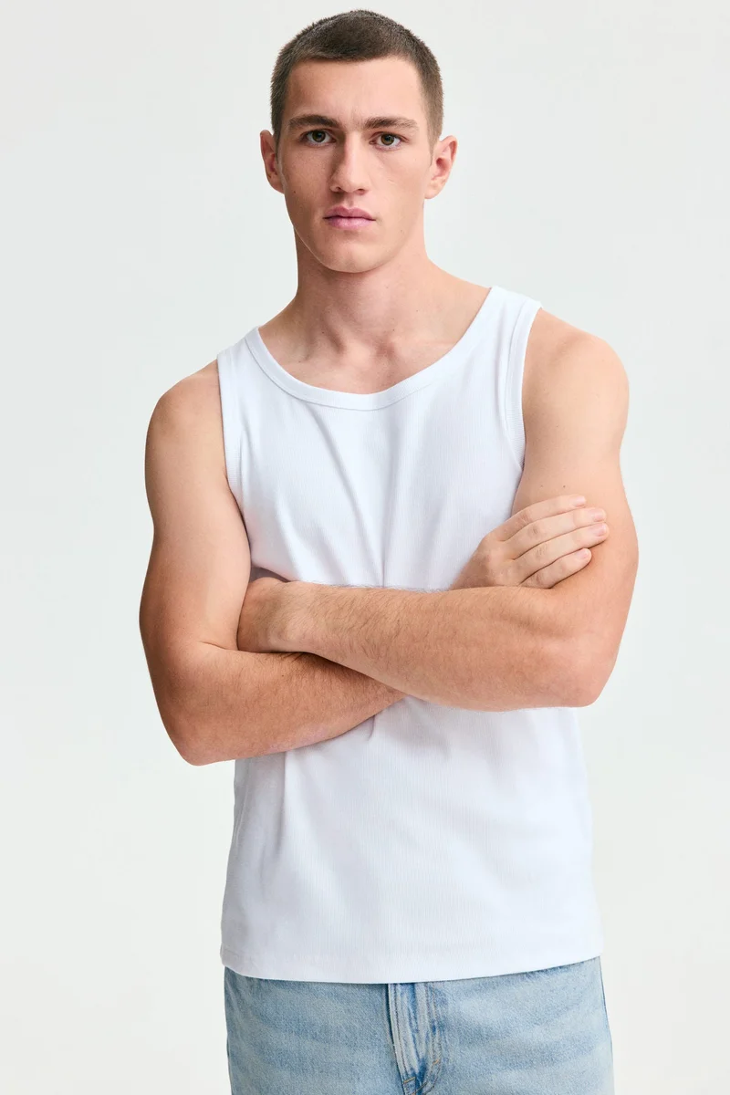 H&M Slim Fit Ribbed vest top