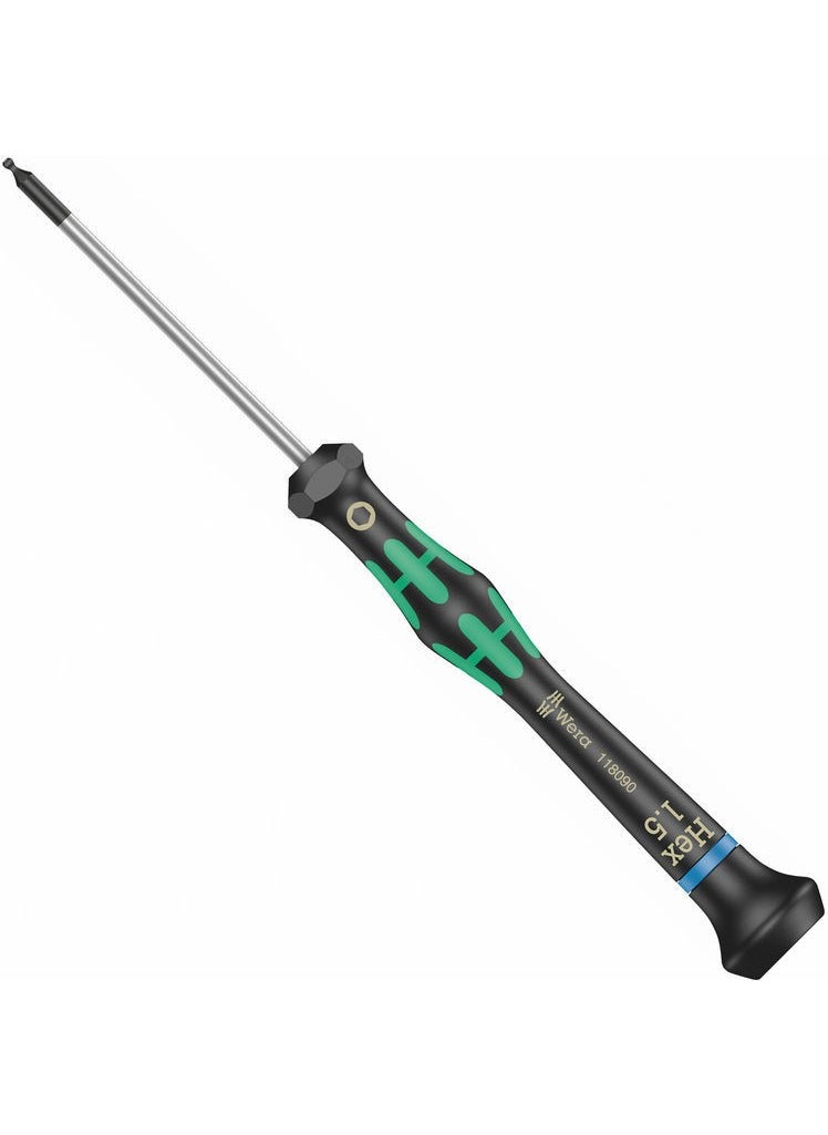 Wera 2052 Micro Allen Screwdriver 1.5 x 60mm 05118090001  - Image 1