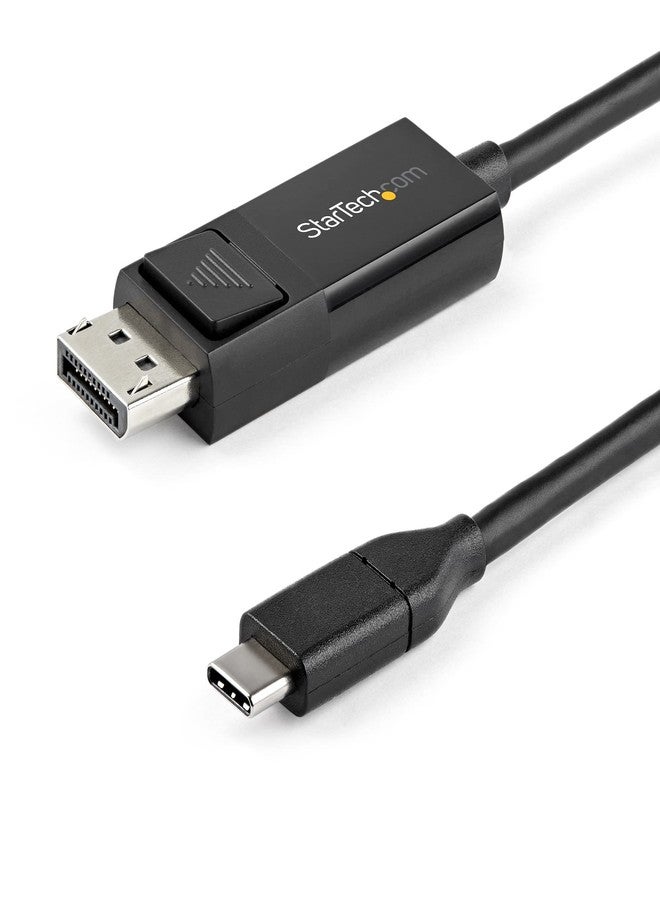 StarTech.com 6ft (2m) USB C to DisplayPort 1.2 Cable, 4K 60Hz, Bidirectional DP USB-C Video Adapter Cable for Windows, Apple M1 M2 M3 M4, USB4 Thunderbolt Compatible - Image 1