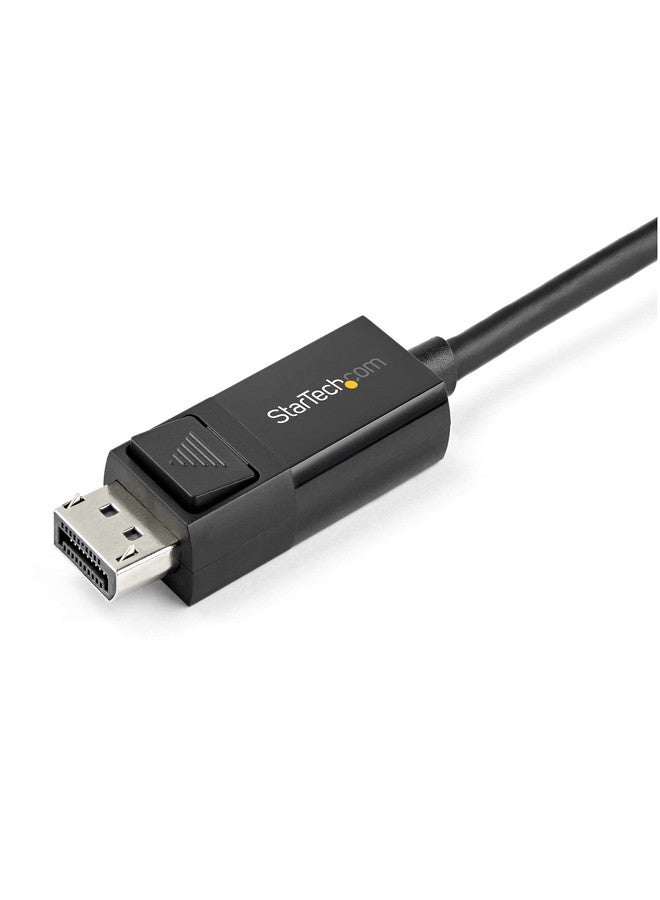 StarTech.com 6ft (2m) USB C to DisplayPort 1.2 Cable, 4K 60Hz, Bidirectional DP USB-C Video Adapter Cable for Windows, Apple M1 M2 M3 M4, USB4 Thunderbolt Compatible - Image 2