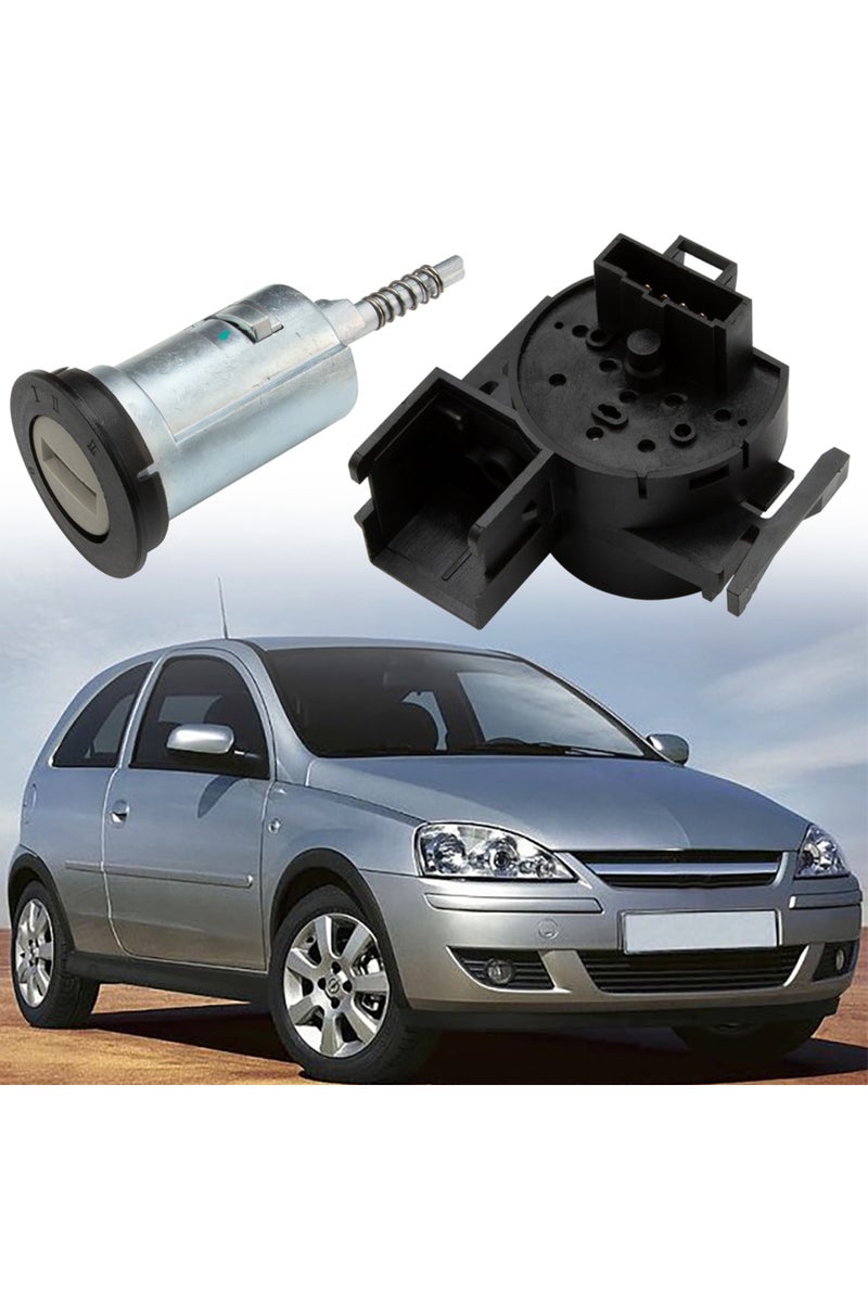 إيروريكس قفل مفتاح تشغيل السيارة مع مفتاحين لسيارات فوكسهول أوبل كورسا سي كومبو سي ميريفا إيه تيجرا بي ... - Image 2