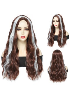 NIBEMINENT Brown Ombre Long Wavy Curly Wig  - Image 2