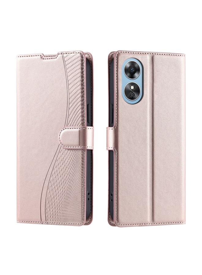 اس-توب جراب هاتف OPPO A78 4G Global Voltage جراب هاتف جلدي رفيع للغاية منقط - Image 1