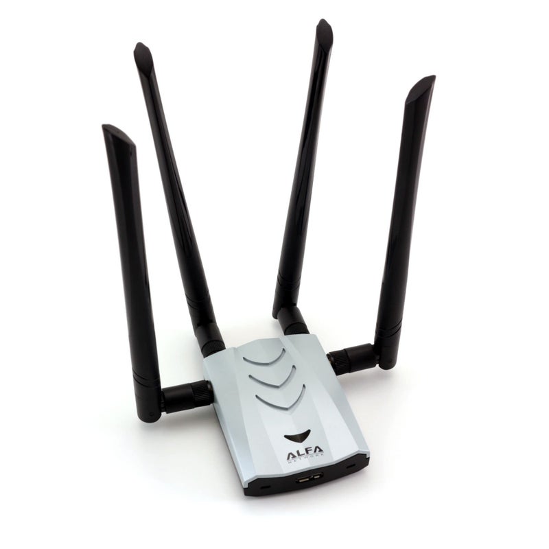 ALFA Network ALFA AC1900 WiFi Adapter - 1900 Mbps 802.11ac Long-Range Dual Band USB 3.0 Wi-Fi Network Adapter w/4x 5dBi External Dual-Band Antennas, TAA Compliant - Image 1