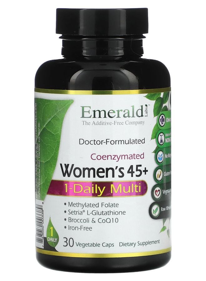 CoEnzymated Women's 45+ 1-Daily Multi 30 Vegetable Caps